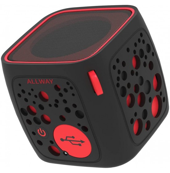 Small Bluetooth Speaker,ALLWAY Ultra Compact Mini Portable Bluetooth Speakers with Loud Stereo Sound,Rich bass,TF Card Port,164 Feet Bluetooth 5.0 Range for Laptop,iPhone,Echo,Car and More