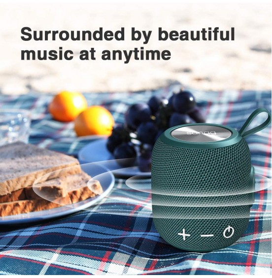 Portable Bluetooth Speaker,SANAG Mini Bluetooth 5.0 Dual Pairing Wireless Speaker, 360 HD Surround Sound &amp; Rich Stereo Bass,24H Playtime, IPX67 Waterproof for Travel, Outdoors, Home and Party